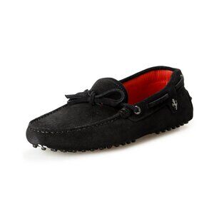 Tod's For Scuderia Ferrari Women's 100% Suede Leather Car Shoes Loafers Shoes